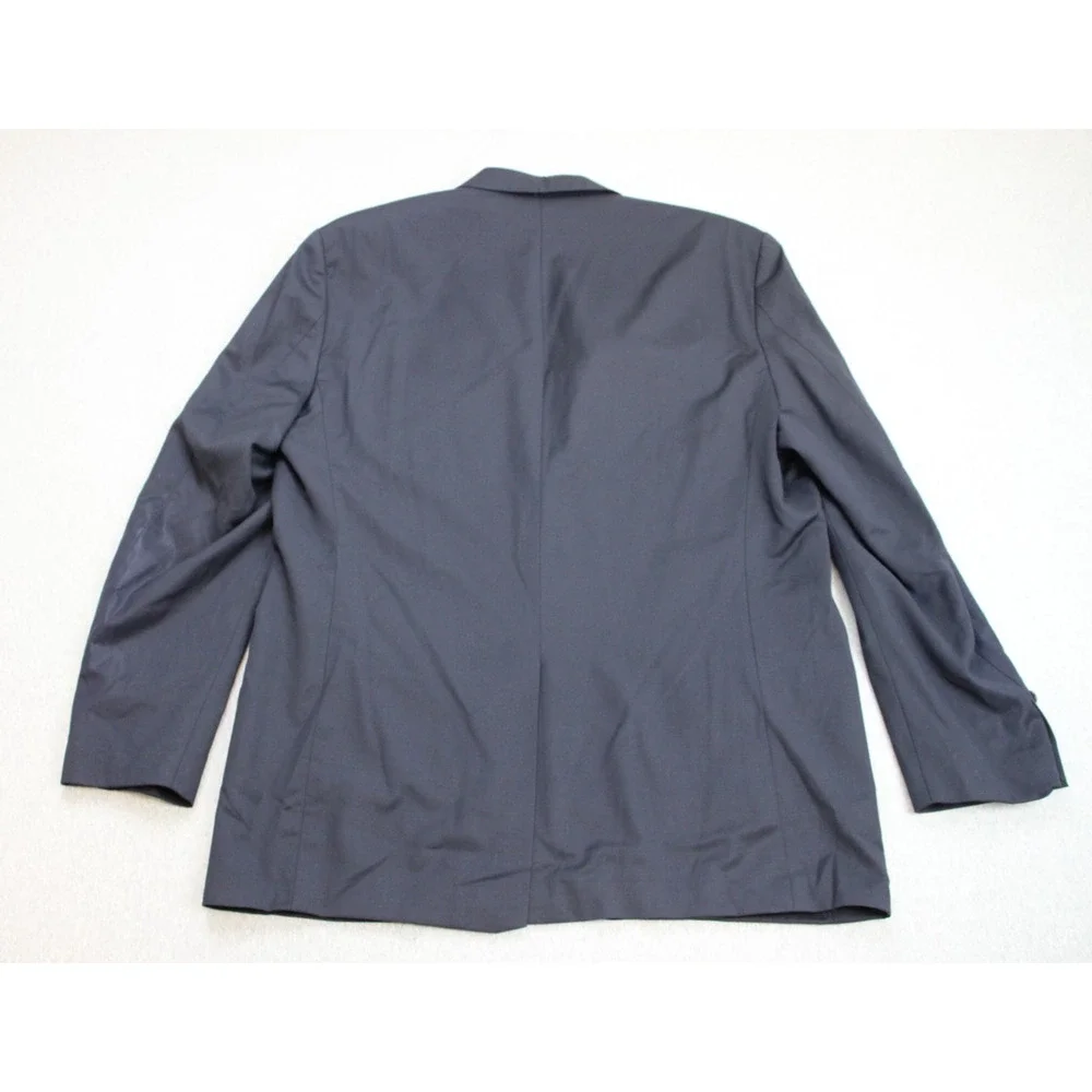Lauren‎ Ralph Lauren Blazer Men's 46L Navy Blue 100% Wool Two Button